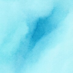 Abstract Turquoise Blue Watercolor Background