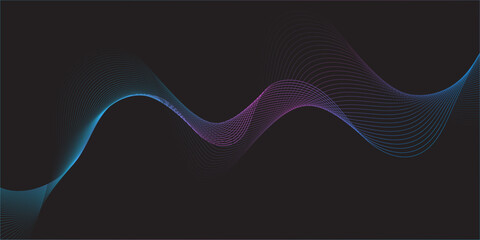 White wave curve lines banner background design. Abstract soft wave lines dynamic flowing purple and blue isolated background. Vector Illustration of the pink pattern of lines. stripes on white.