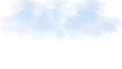 Dreamy blue clouds abstract background soft bokeh lights gentle atmosphere gentle backdrop for design isolated on transparent background