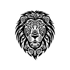 Fototapeta premium Lion Vector Art Silhouette 