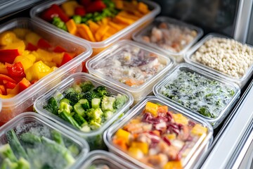 Obraz premium Convenient Frozen Meal Prep
