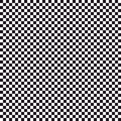 Black and white chess seamless pattern. Checkerboard vector illustration. Abstract checkered background. Grid geometric square shape.