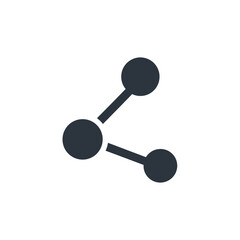 Share Icon PNG | Network Connection Vector | Social Media Symbol Illustration