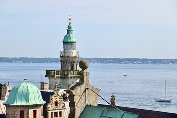 Kronborg Castle, Historic Renaissance Fortress Overlooking the Oresund Strait in Elsinore, Denmark