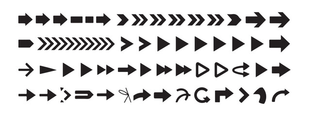 Arrow vector collection. Arrow. Cursor. Modern simple arrows. Vector illustration Eps 10