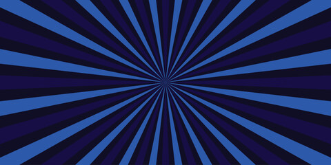 Deep Blue and Royal Blue Sunburst Radial Burst Background Pattern Graphic Design Element explosion starburst