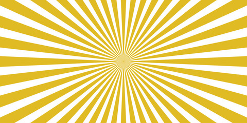 Vibrant Yellow and White Sunburst Radial Burst Background Pattern Graphic Design Element explosion starburst