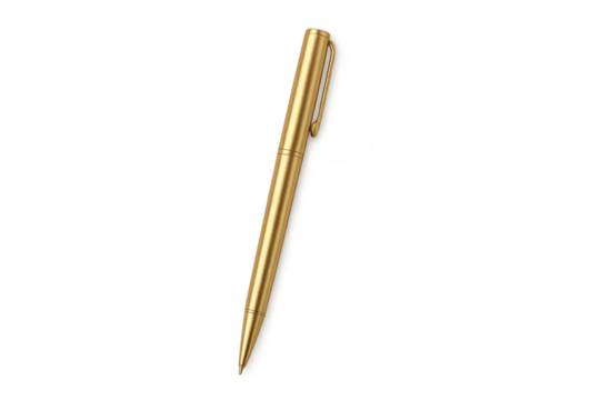 Gold pen offering writing, luxury, and office stationery - Powered by Adobe