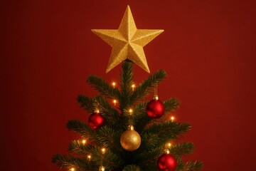 Festive Christmas tree decoration.