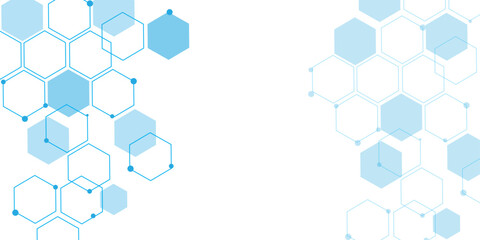 abstract geometric blue texture background red hexagon 3D background texture. 3d rendering illustration. Clear pattern abstract background hexagon .Futuristic abstract banner.