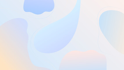 ILLUSTRATION ABSTRACT BACKGROUND WITH HANDDRAWN ORAGNIC SHAPES ELEGANT GRADIENT SMOOTH COLORFUL DESIGN VECTOR TEMPLATE GOOD FOR MODERN WEBSITE, WALLPAPER, COVER DESIGN 