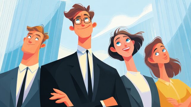 Image photo of business professional team