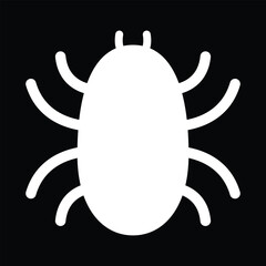 Creepy bug insect Halloween vector icon