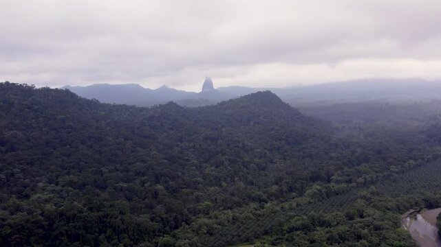 Pico C&atilde;o Grande, S&atilde;o Tom&eacute; &mdash; a dramatic volcanic plug rising from lush rainforest in Ob&ocirc; Natural Park, an iconic African landmark