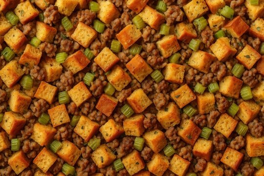 Savory stuffing with sausage