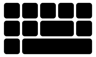 Bento-style layout grid templates featuring abstract modern shapes, web comic panels, and a variety of creative tile arrangements in different sizes  perfect for modern vector design sets.