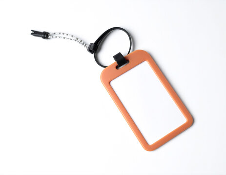 Empty luggage tag for travel and identification