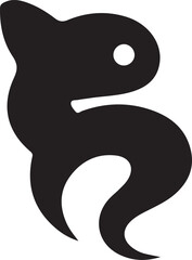 black dragon tattoo vector art