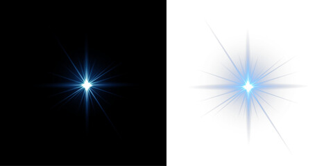 Neon star burst shine glow explosion PNG © Татьяна Куриленко