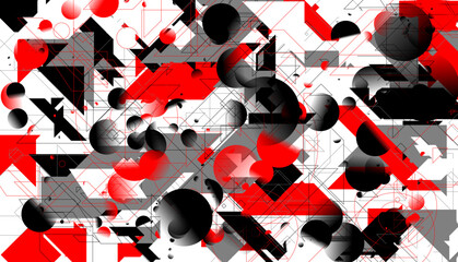 abstrakcja, geometria, plik wektorowy, ilustracja, projekt © Marek