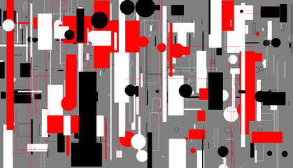 abstrakcja, geometria, plik wektorowy, ilustracja, projekt © Marek