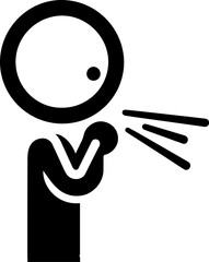 Illustration of Common Illness Symptoms – Icons Showing People Experiencing Various Health Conditions Such as Headache, Fever, Cough, Chest Pain, Stomach Ache, Nausea, Joint Pain, and Chills