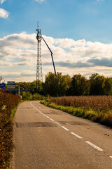 Logistique et réseaux : le bras articulé déploie ses techniciens pour garantir le service de télécommunication, CEA, Grand Est, France