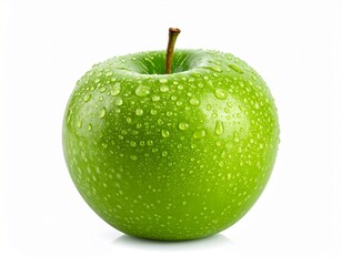 green apple isolated on white