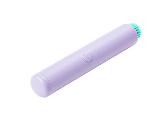 Isolated beauty device for facial cleansing and massage skin care in light purple color