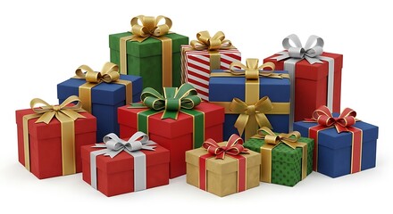 Obraz premium christmas gift boxes