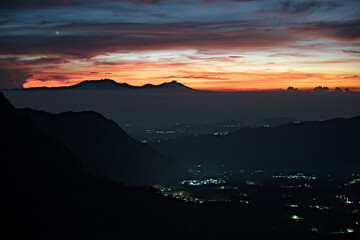 Silence and light on the Javanese mountains