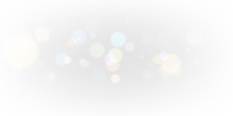 Magical bokeh light glitter trail festive background PNG. © Василий Куриленко