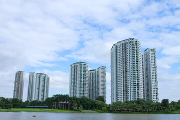 Fototapeta premium skyscrapers in the city