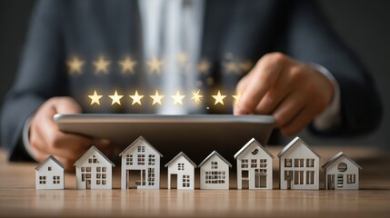 Real Estate Property Valuation and Rating System Customer Satisfaction Review Home Investment and Mortgage Approval Housing Market Analysis Digital Finance Online Services