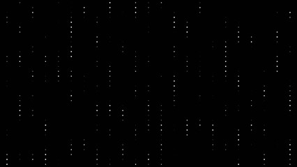 3d Pattern sphere white and black dots line DARK background poster. Geometric abstract sketch minimalistic web net science technology texture. Presentation 4k