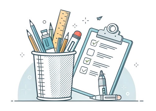 office stationery set - Powered by Adobe