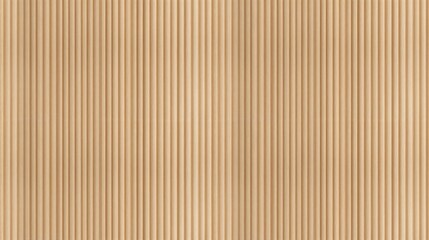 SEAMLESS fluted wall panel background, natural light wood texture, modern decorative accent wall, half-round wooden slats.