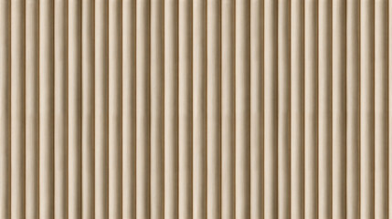 SEAMLESS fluted wall panel background, natural light wood texture, modern decorative accent wall, half-round wooden slats.
