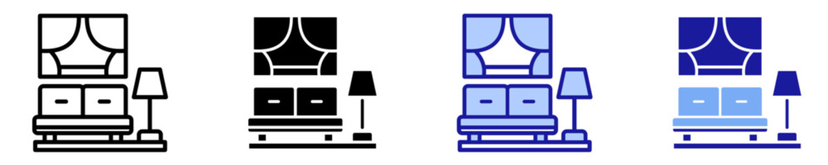 Furniture Shop  Icon Set Multiple Style Collection
