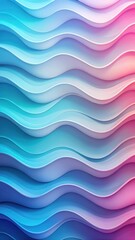 Fototapeta premium Modern Tech Gradient Waves in Blue and Pink Hues