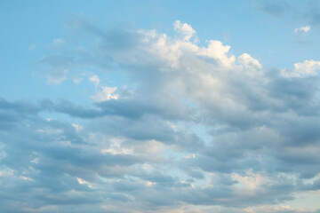 Obraz premium Beautiful view of blue sky with clouds as background