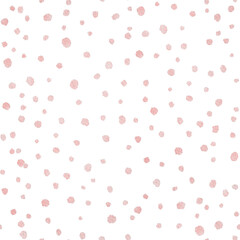 Watercolor pastel color dots Seamless Pattern on PNG Background