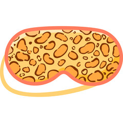 Leopard Print Sleep Mask with Elastic Band for Eye Comfort and Darkness Sleep Aid Accessory for Restful Nighttime Sleep