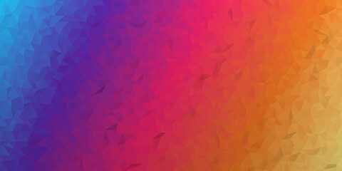 Vibrant Low Poly Gradient Background Colorful Geometric Polygon Texture