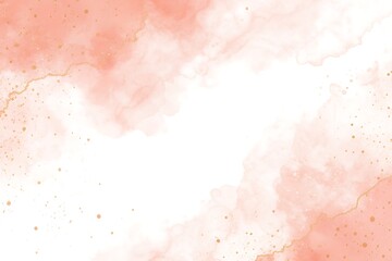Soft peach and white watercolor splashes and blends with subtle speckles for a delicate background...