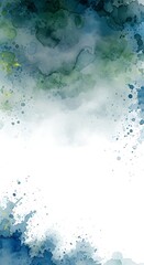 Abstract watercolor splash and brush stroke texture with white space for text and design elements