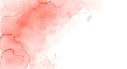 Soft watercolor splashes and washes in delicate shades of pink and peach creating an abstract artistic background