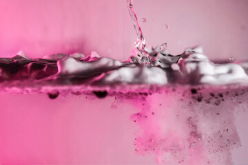 kunst schaum tropfen abstrakt pink