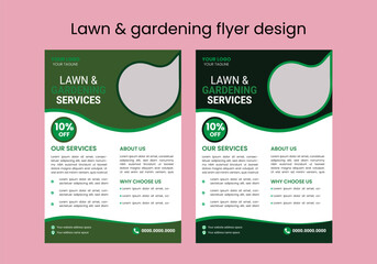 This editable social media flyer template enhances your garden services' online presence. It is perfect for promoting landscaping, lawn care, and outdoor design services across various platforms