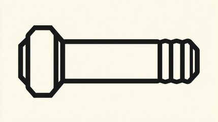 Technical drawing bolt
